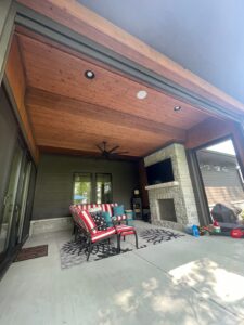 Exterior staining